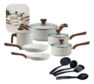 MLB54143874-Jogo De Panelas Indução Mimo Style Cerâmica 10 Peças Cor Mármore