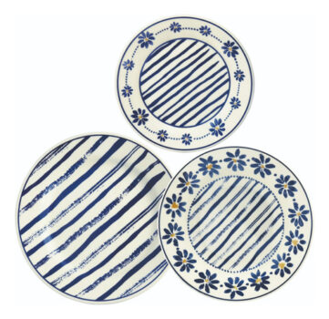 MLB54150820-Aparelho De Jantar 12 Peças Biona Margaridas Donna 24