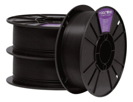 MLB54318324-Filamento 3D PLA Voolt Velvet Preto Fosco 1