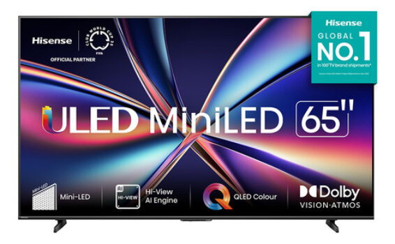 MLB54629493-Smart TV Hisense 65 polegadas Vidaa 65u6qv Uled 4k