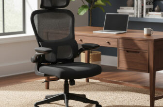 MLB6002955714-Cadeira De Escritório Presidente Ergonomica Lombar Regulavel