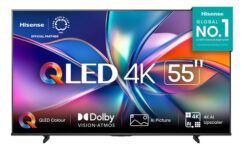 MLB61694994-Smart Tv 55 4k Uhd Qled Hdr10 Dolby Atmos Vidaa U9 Hisense