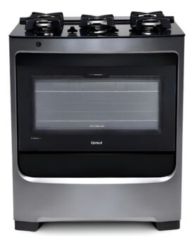 MLBU1425046133-Fogão Consul 5 Bocas Inox Mesa Vidro