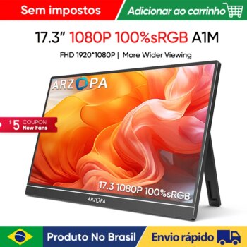 1005006383854178-ARZOPA Monitor Portátil 17.3 Polegadas 1080P 100% sRGB
