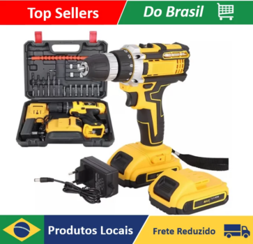 1005007553521183-Parafusadeira Furadeira 36V/48V com 2 Baterias