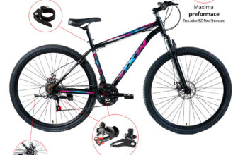 1037183606.23098699956-Bicicleta AXW Aro 29 Aço Shimano com Freio a Disco e Suspensão