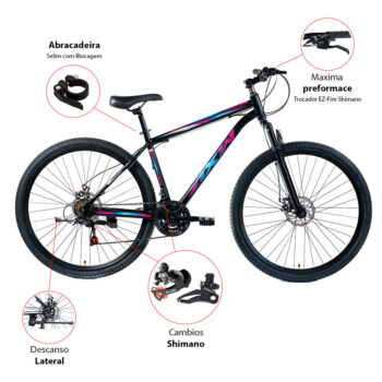 1037183606.23098699956-Bicicleta AXW Aro 29 Aço Shimano com Freio a Disco e Suspensão