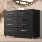 MLB1767230733-Cômoda 8 Gavetas Raissa Com Pés