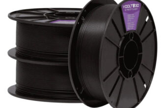 MLB54318324-Filamento 3D Voolt PLA Preto Fosco 1.75mm 1kg