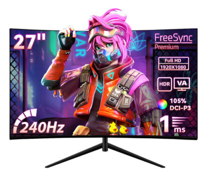 MLBU3537821965-Monitor Gamer 27 Curvo 240Hz Full HD 1ms