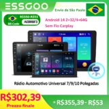 Essgoo Rádio do Carro Android 14 CarPlay Multimídia Automotivo
