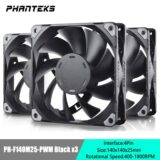 KIT 3 FANS PHANTEKS F120M25 BLACK 120mm