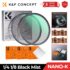 Filtro de Difusão Preto K&F Concept Black Mist, 1/4, 1/8 com Revestimento Múltiplo para Lente Nikon DSLR