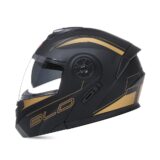 BLD Capacete facial completo para motocicletas, lente dupla