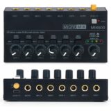 Mesa de Som Estéreo Micro Mix com 6 Canais