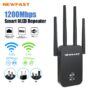 Newfast Repetidor Wi-Fi 1200Mbps OLED Longo Alcance 5GHz