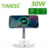 Carregador magnético para Iphone, Apple Watch e Airpods 3 em 1