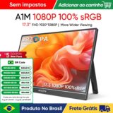 (Armazem Brasil) Monitor Portátil ARZOPA A1M 17.3 polegadas