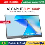 (Armazem Brasil)  Monitor Portátil ARZOPA 14.0 A1 SLIM 1080P