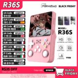 Console Retrô Portátil 64GB R36S