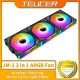 Kit 3 Fans Teucer JM-1 Uni-FAN ARGB