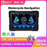EKIY MTC16 5″ Moto GPS CarPlay/Android Sem Fio