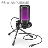 Fifine Ampligame Microfone USB RGB