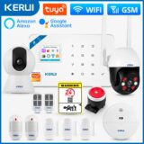 Sistema de Alarme Segurança Tuya Wi-Fi GSM Kerui W181