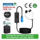 Evthsla Carregador Tipo 2 32A 7kW (1 Fase) – Cabo de 5m