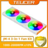 Kit 3 Fans ARGB TEUCER JM-4