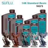Resina Sunlu 14K Standard 405nm UV 5kg (5x1kg)