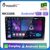 Podofo Rádio 2DIN CarPlay Android 4G