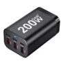 Carregador GaN 200W 6 Portas USB-C Rápido