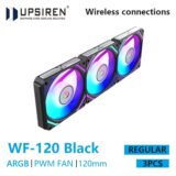Kit 3 Fans Upsiren WF-120 Uni-FAN ARGB