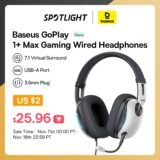 Headset Baseus GoPlay 1 + Max Gaming