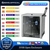 Sovol SV08 Gabinete Aberto Metal Vidro Temperado