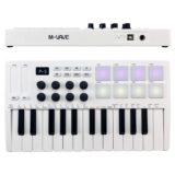 M-VAVE Mini 25-Key USB MIDI Keyboard Controller com Drum Pads