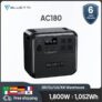 Bluetti AC180 1052Wh 1800W Estação de Energia Portátil