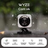 Wyze Cam V4 Câmera de Segurança 2K,