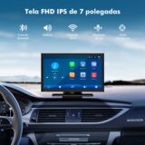 Central Multimídia 7” Full HD com Tela Sensível ao Toque