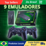 Videogame Stick 4K com 20000 Jogos Retrô Clássicos e 2 Controles Sem Fio
