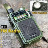 Rádio Multifuncional R11 Bluetooth AM/FM/SW/WB