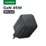 Carregador Turbo Ugreen Mini GaN 45W e SFC 2.0