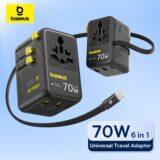 Baseus One-World Adaptador de Viagem Universal 70W