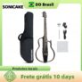 Sonicake Guitarra Acústica Elétrica Silenciosa