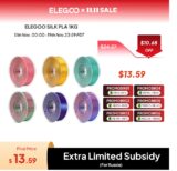 ELEGOO Filamento PLA Seda 1.75mm 2KG
