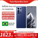 Infinix Note 50S 5G 256GB/8GB RAM Dimensity 7300 Ultimate, Câmera 64MP