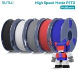 SUNLU Filamento PETG Fosco Alta Velocidade 1.75mm 5kg