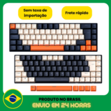 Titorion Teclado Mecânico Gamer 60% Hot Swap ABNT2 Switch Brown/Red