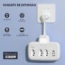 Coibeu Extensão Elétrica 2200W com USB e Luz Noturna